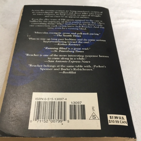 Thomas Harris Red Dragon Greg Rucka A Fistful of Rain Lee Child Running Blind - Picture 3 of 7